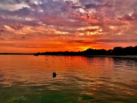 Sonnenuntergang an der Ostsee / Pelzerhaken (Schleswig-Holstein)