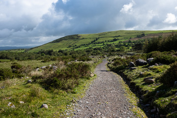 path in the mountains in Ireland 