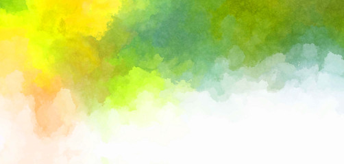 Watercolor painted background. Abstract Illustration wallpaper. Brush stroked painting. 2D Illustration.