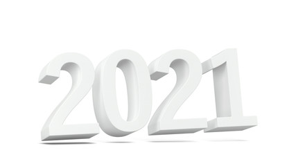 2021 text. New year sign