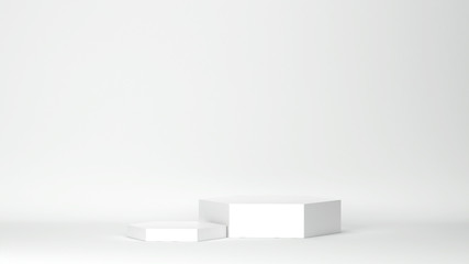 Hexagonal podiums