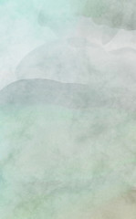 Modern painting of soothing brush strokes resembling alcohol inks. Watercolor abstract painting with pastel colors for poster, wall art, banner, card, book cover or packaging.