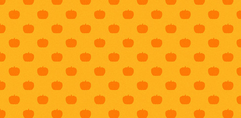 パンプキン　シルエット　オレンジ