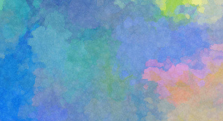 Watercolor painted background. Abstract Illustration wallpaper. Brush stroked painting. 2D Illustration.