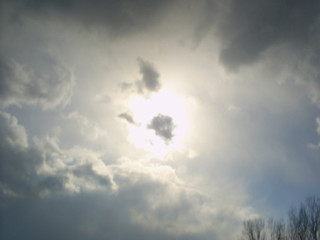 clouds and sun