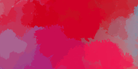 Vibrant paint pattern backdrop. 2D illustration of colorful brush strokes. Decorative texture painting. Painted background.