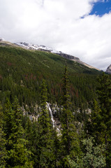 A Grand Mountain View with Bridal Veil Falls