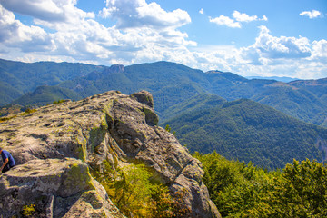 mountain landscape with blue sky