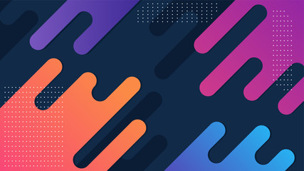 Round Shape Colorful Cover Background Wallpaper. Minimalist Design Graphic Vector.