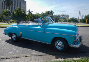 Havana Cuba American cabriolet vintage cars
