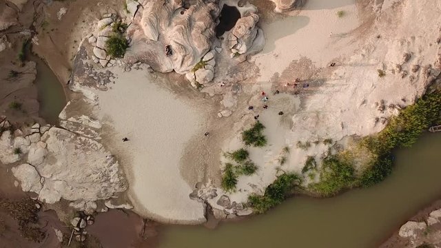 Sam Phan Bok Landmark Nature Travel Place Aerial View of Ubon Ratchathani, Thailand