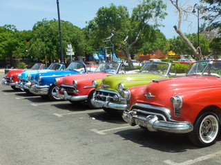Havana Cuba American cabriolet vintage cars