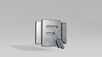 UI WEBPAGE SLIDER 3D icon standing on the floor, 3D illustration for design and ux