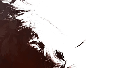 Brushed Painted Abstract Background. Wild chaotic brushstrokes. Strokes of paint. 2D Illustration. Brush stroked painting.