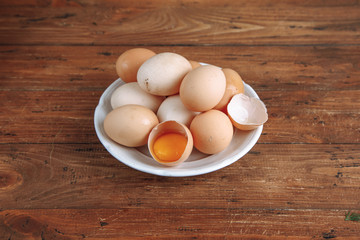 fresh rustic eggs. egg concept