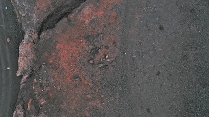 horizon with its mountains colors and shapes