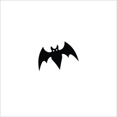 halloween bat silhouette vector design isolated on white background