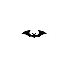 halloween bat silhouette vector design isolated on white background
