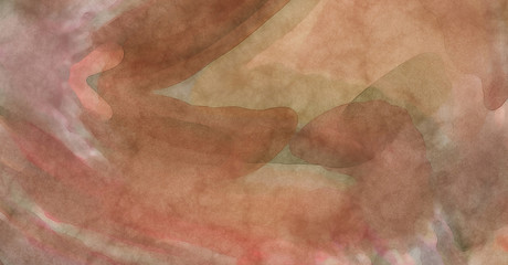 Modern painting of soothing brush strokes resembling alcohol inks. Watercolor abstract painting with pastel colors for poster, wall art, banner, card, book cover or packaging.