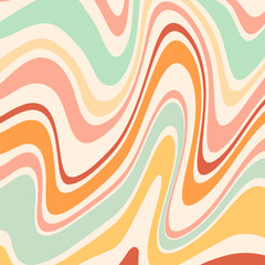 Retro 70s Abstract background illustration 