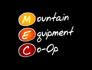 MEC - Mountain Equipment Co-Op acronym, business concept