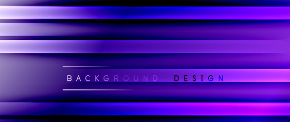 Bright gradient neon lines abstract background