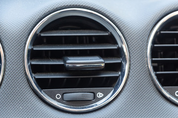 Fototapeta na wymiar Ventilation in the dashboard of a car