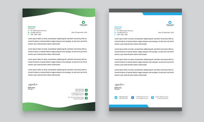 Simple creative modern letter head templates for your project design, Vector illustration.