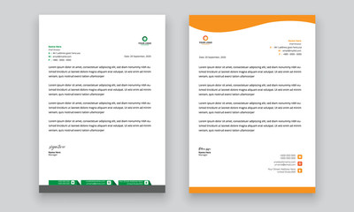 Simple creative modern letter head templates for your project design, Vector illustration.