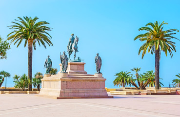 The Place de Gaulle in Ajaccio, France