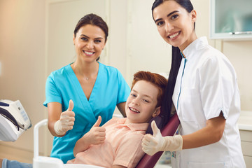 Fototapeta premium Dental care and treatment. Children's dentistry. Dentist's office.