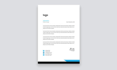 Simple creative modern letter head templates for your project design, Vector illustration.