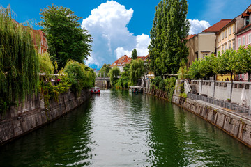 canal in Ljubljana