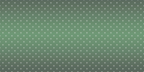 green classic background with polka dots. White dots on a dark background. Traditional simple abstract geometric background