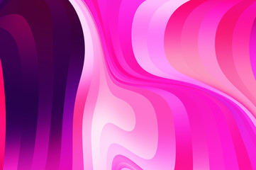 Fluid abstract background with colorful gradient. 2D illustration of modern movement.