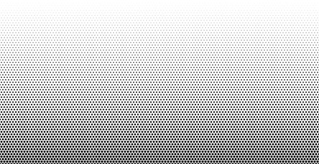 Vector halftone dots background. Black and white comic pattern.