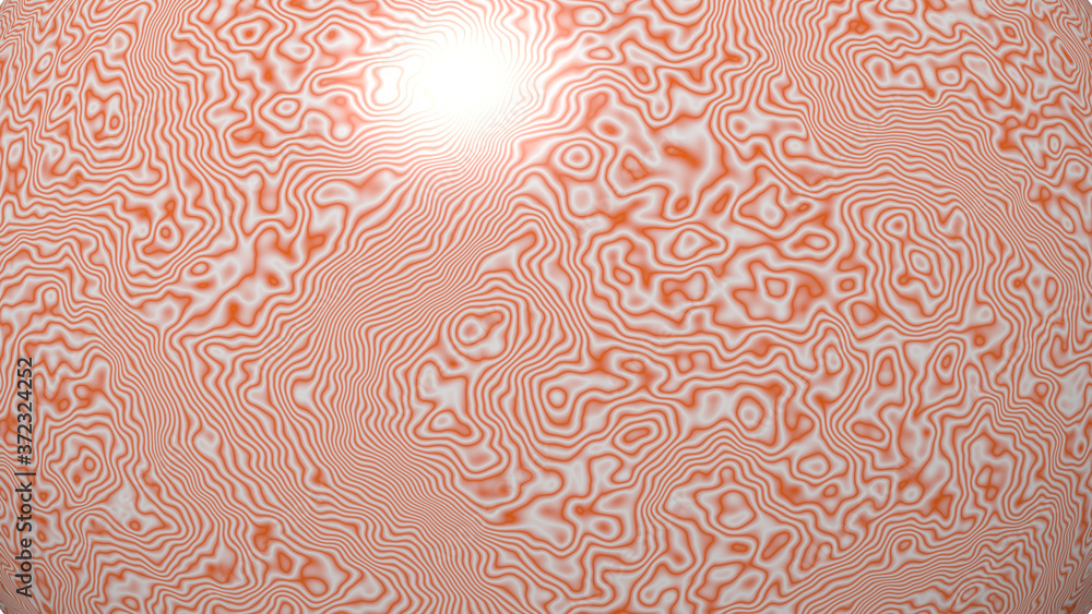 Poster simple light tomato monochromic 3d curved abstract background image made of plain marble patterns wi