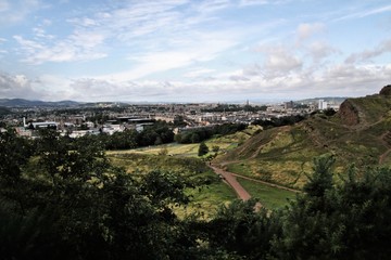 A panoramic view of Edinburgh