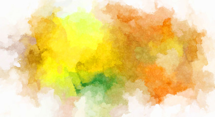 Watercolor painted background. Abstract Illustration wallpaper. Brush stroked painting. 2D Illustration.