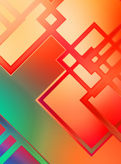 Obraz premium Angular geometrical abstract background. Color geometric pattern. Square shape colorful wallpaper. Modern shiny geometric texture with linear pattern.
