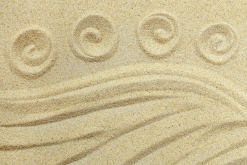 Sand pattern - obrazy, fototapety, plakaty