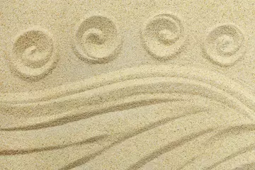 Gordijnen Sand pattern © images and videos
