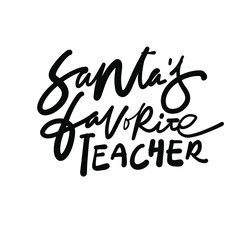 Hand lettering illustration for teacher's design: mug, t-shirt.