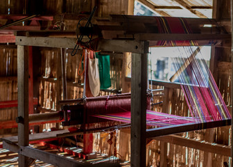primitive or ancient weaving machine