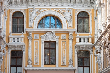 Facade elements in Passage in Odesa Ukraine