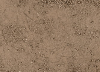 Brown Dirt (soil) texture. Soil surface.