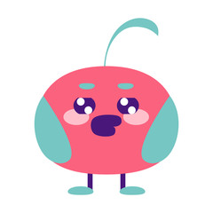 Happy colored bird comic cartoon - Vector illustration