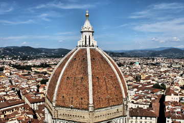 An aerial view of Florence in Italy