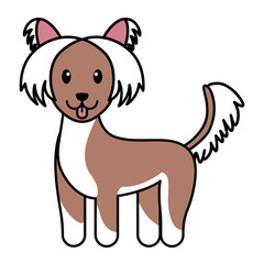 Isolated dog cartoon. Happy pet - Vector illustration