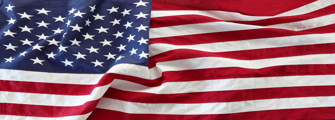 Obraz premium Rippled USA America flag stars and stripes 